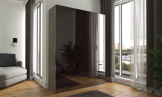 Распашной шкаф Гамма-20 в стиле loft